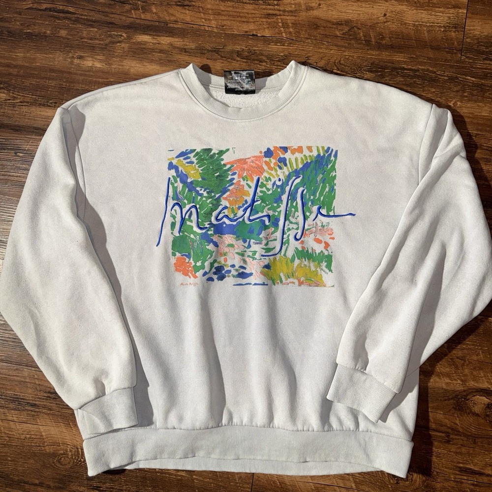 Henri Matisse XL Women's Great Watercolor Artwork Pullover Sweater